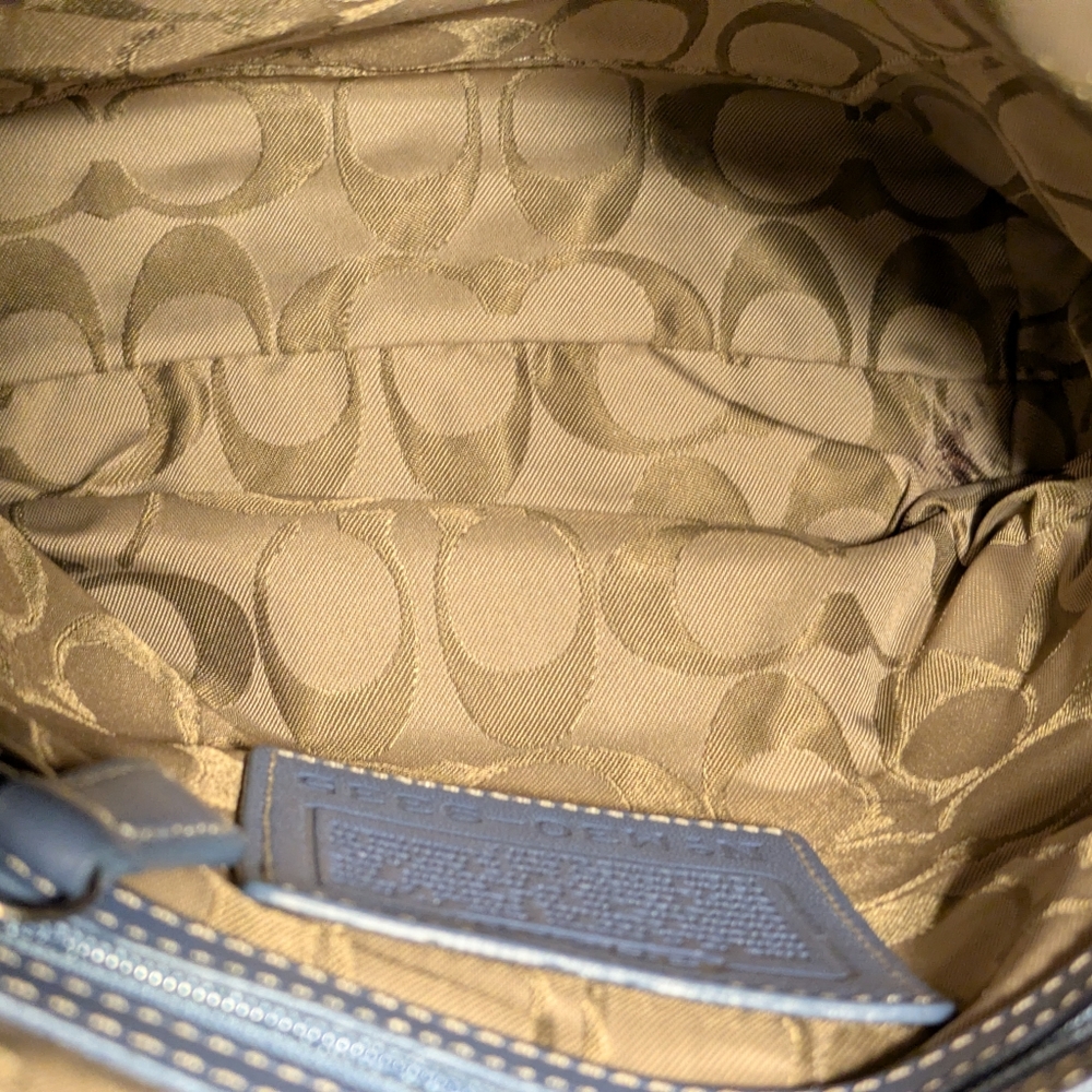Coach Vintage 9335 Legacy Beautiful Studio Bag in Periwinkle Blue - Picture 10 of 14